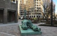 A photo from a recently completed BBS project, titled 'BBS supplies Natural Stone for Regeneration of Elephant and Castle Southwark, London'