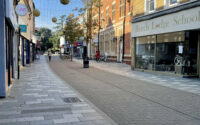 A photo from a recently completed BBS project, titled 'BBS completes Maidenhead Town Centre & Train Station Revamp'